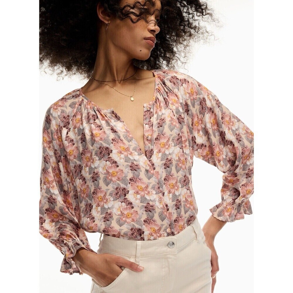 Wilfred Aritzia Sensibility Floral Button Down Top Women’s XS Cottage Prairie